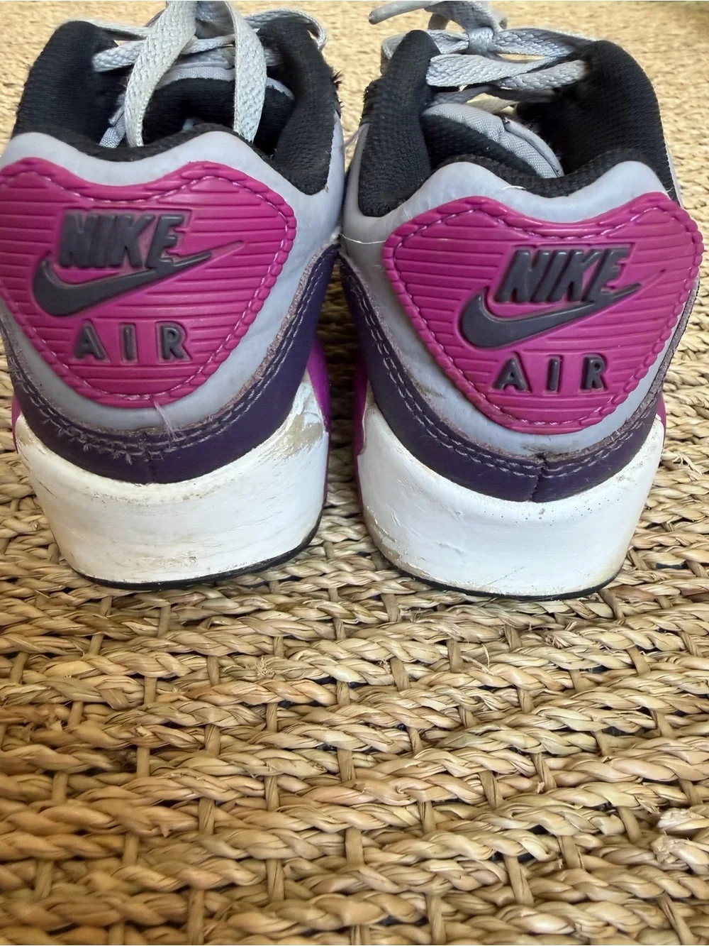 💜👟 Nike Air Max 90 GS “Dark Raisin” Youth Sneakers Size 2Y Big Girls 👟💜